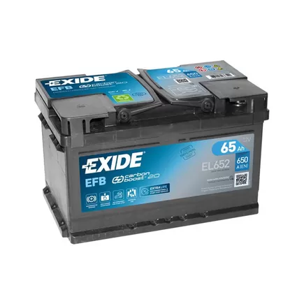 EXIDE Start-Stop EFB EL652 65 A/h 650A R+ 278x175x175 мм
