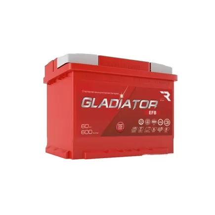 Gladiator EFB 60 A/h 600 A R+ 242x175x190 мм