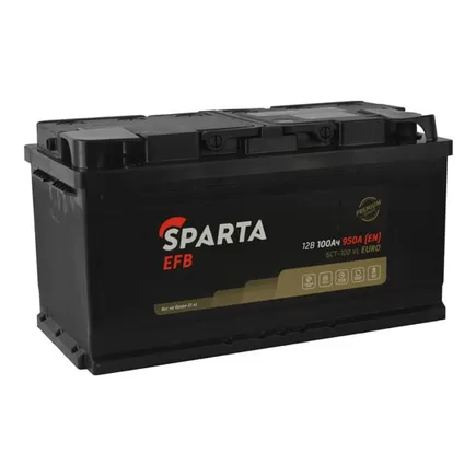 Sparta +EFB 100 A/h 950 A R+ 353x175x190 мм