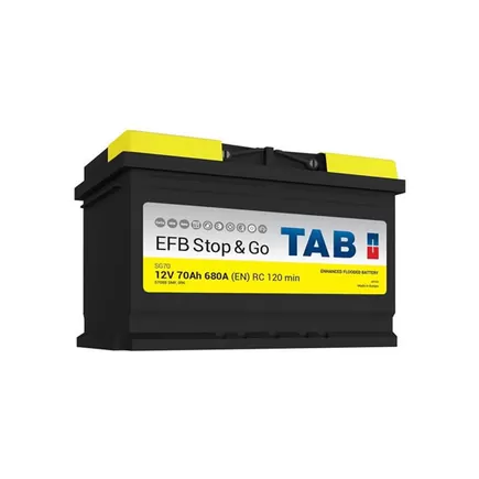 TAB Stop&Go EFB 70 A/h 680 А R+ 278x175x190 мм