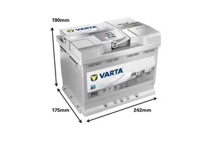VARTA Silver Dynamic AGM D52 60 А/h 680 А R+ 242x175x190 мм