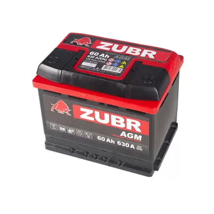 Zubr AGM 60 A/h 630 A R+ 242x175x190 мм