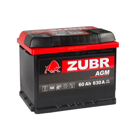 Zubr AGM 60 A/h 630 A R+ 242x175x190 мм