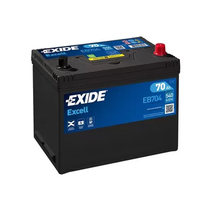 Exide Excell EB704 70 A/h 540 A R+ 267x170x220 мм