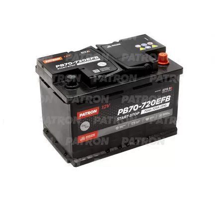 Patron PB70-720 EFB 70 A/h 720 A R+ 278x175x190 мм