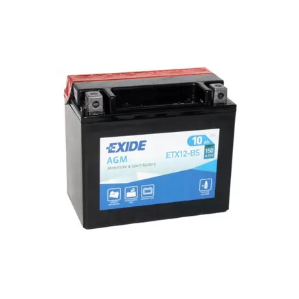 Exide ETX12-BS 10 A/h 150 А L+ 150x90x130 мм
