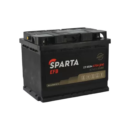 Sparta +EFB 65 A/h 670 A R+ 242x175x190 мм