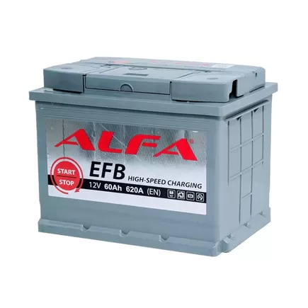 ALFA EFB 60 R 60 A/h 620 A R+ 242x175x190 мм