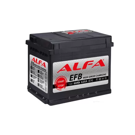 ALFA EFB 60 R 60 A/h 620 A R+ 242x175x190 мм