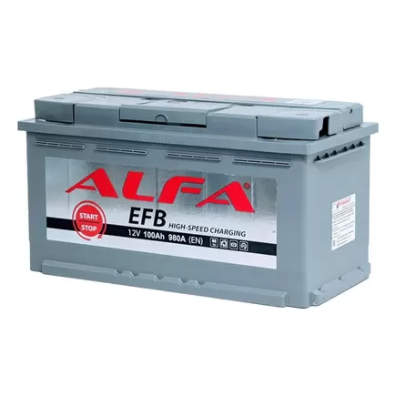 ALFA EFB 100 R 100 A/h 980 A R+ 353x175x190 мм