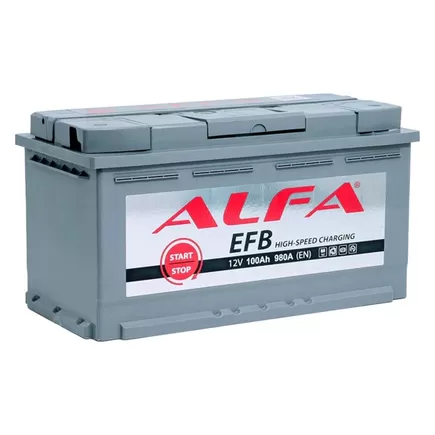 ALFA EFB 100 R 100 A/h 980 A R+ 353x175x190 мм