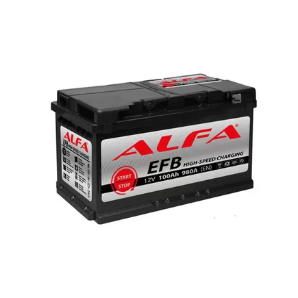ALFA EFB 100 R 100 A/h 980 A R+ 353x175x190 мм
