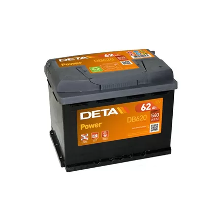 DETA Power DB620 62 A/h 540 А R+ 242x175x190 мм
