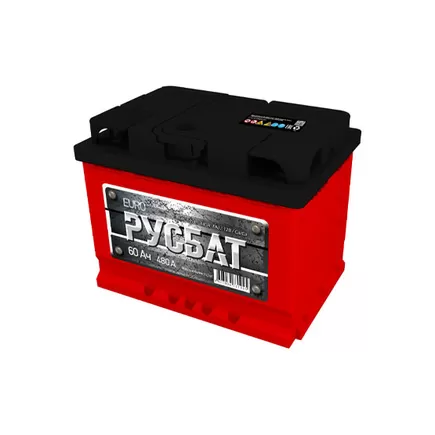 РУСБАТ 60 A/h 480 A L+ 6СТ-60 Рус. 242x175x190 мм