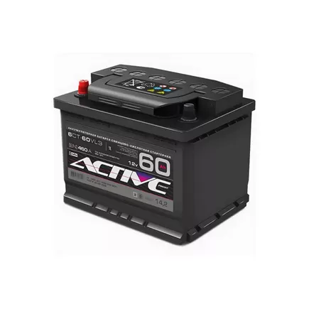 AkTex Active Frost 60 A/h 500 A R+ 6СТ-60 Евро 242x175x190 mm