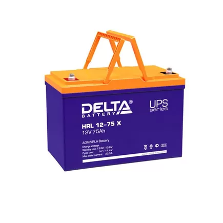 Аккумулятор Delta HRL-X 12-75 (12В/75 А·ч)