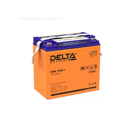Аккумулятор Delta DTM 1255 I (12В/55 А·ч)