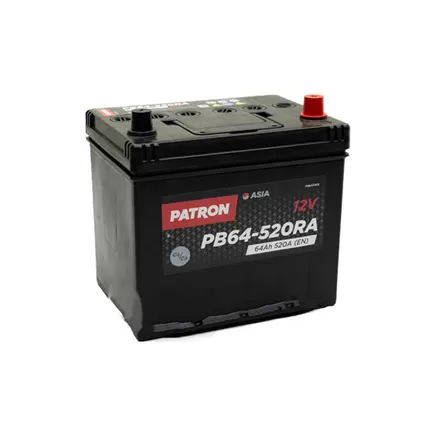 Patron Asia PB64-520RA 64 A/h 520 A R+ 230x175x225 мм