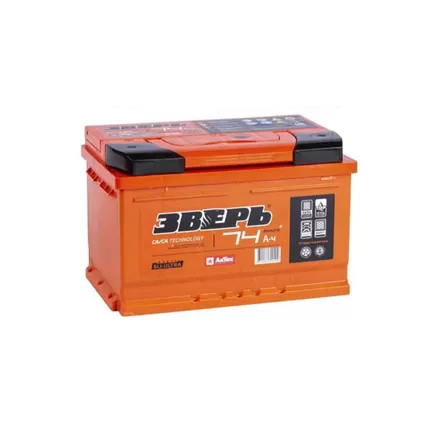 Зверь 6СТ-74 АЗУ R 74 A/h 800 A R+ 278x175x175 мм