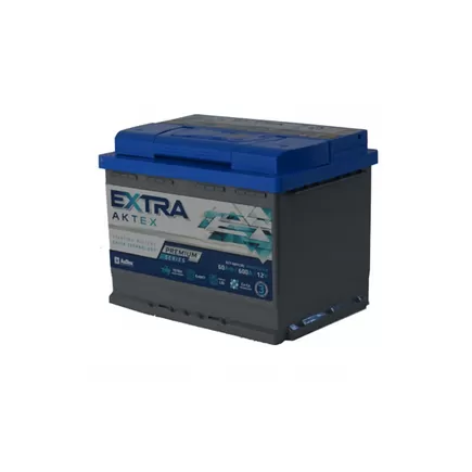 AkTex Extra Premium 60 A/h 600 A R+ 6СТ-60 Евро 242x175x190 мм