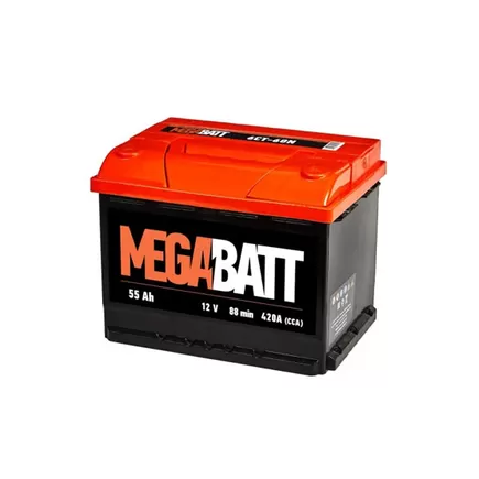 Mega Batt 6CT-55e 55 A/h 430 A R+ 242x175x190 мм