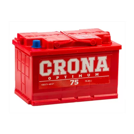 Crona 6СТ-75е 75 A/h 700 A R+ 278x175x190 мм