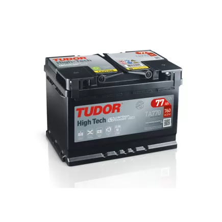 Tudor High Tech TA770 77 A/h 760 A R+ 278x175x190 мм