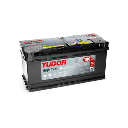 Tudor High Tech TA1000 100 A/h 900 A R+ 353x175x190 мм