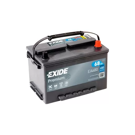 Exide Premium EA680 68 A/h 650 A R+ 278x175x190 мм