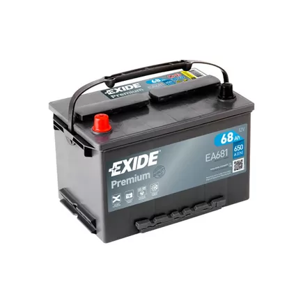 Exide Premium EA681 68 A/h 650 A L+ 278x175x190 мм