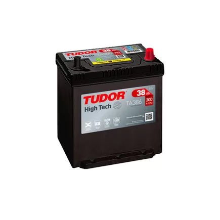Tudor High Tech TA386 38 A/h 300 A R+ 187x127x220 мм