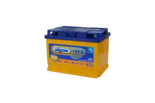 AKOM +EFB 60 A/h 600 А L+ 6CT-60 Рус. 242x175x190 мм