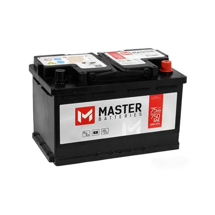 Master Batteries 75 A/h 680 A R+ 278x175x190 мм