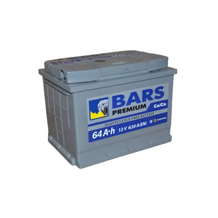 Bars Premium 64 A/h 620 A R+ 242x175x190 мм