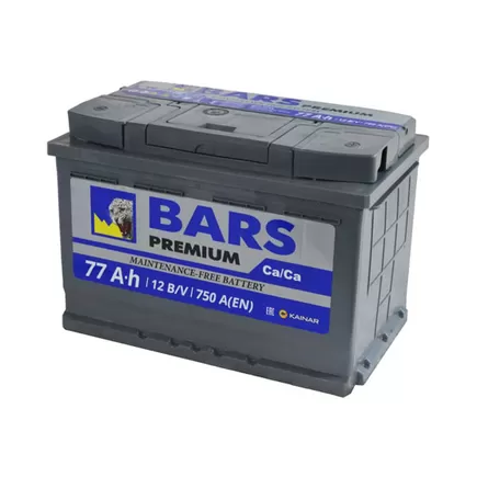 Bars Premium 77 A/h 750 A R+ 278x175x190 мм