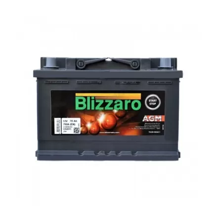 Blizzaro AGM Start&Stop 70 A/h 760 А R+ 278x175x190 мм