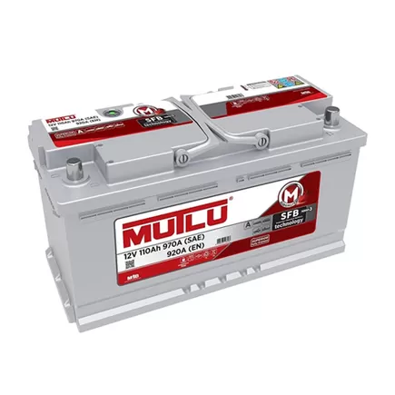 MUTLU 110 А/h 850 А R+ 393x175x190 мм
