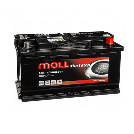 MOLL M3+ AGM 80 A/h 800 А R+ 315x175x190 мм