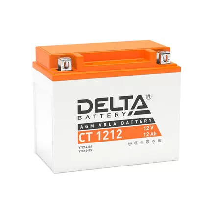 Delta AGM СТ 1212 12 A/h 180 A L+ 150x86x131 мм