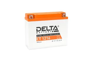 Delta AGM СТ 1216 16 A/h 200 A R+ 205x70x162 мм