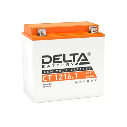 Delta AGM СТ 1216.1 16 A/h 230 A L+ 151x88x164 мм