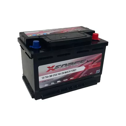 XForce 75 A/h 740 A R+ 278x175x190 мм