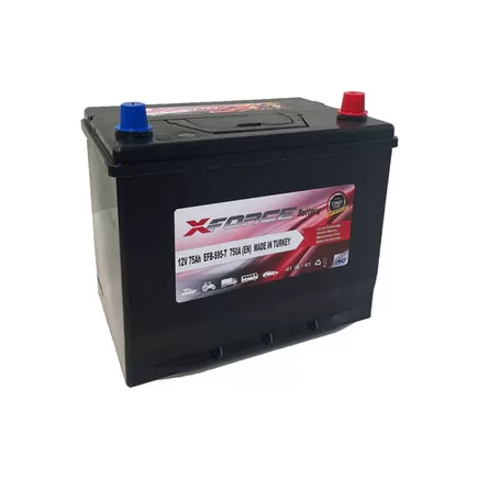 XForce Asia EFB 75 A/h 750 A R+ 260x175x200 мм