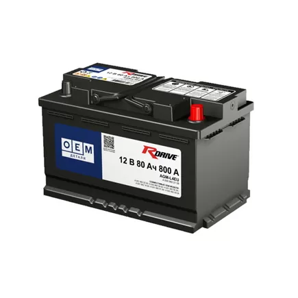 RDrive OEM AGM-L4EU 80 A/h 800 А R+ 315x175x190 мм