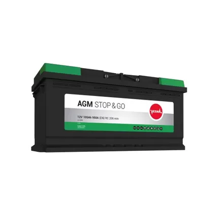 Vesna AGM STOP&GO 213105 105 A/h 950 A R+ 393x175x190 мм