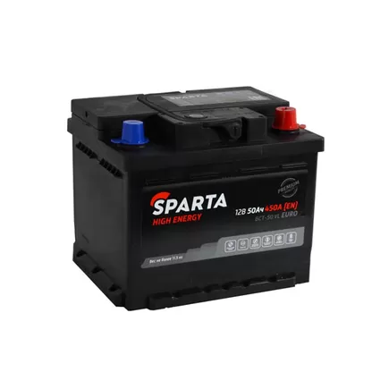 Sparta High Energy 50 A/h 450 А R+ 207x175x175 мм