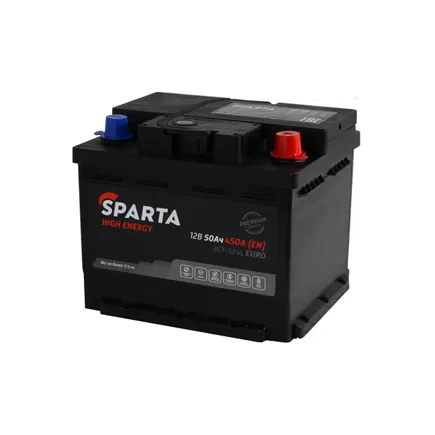 Sparta High Energy 50 A/h 450 А R+ 207x175x175 мм