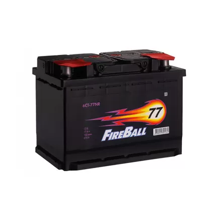 FIRE BALL 6СТ-77 NR Euro 77 A/h 670 A R+ 278x175x190 мм