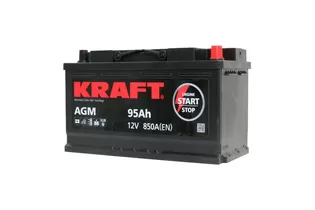 Kraft AGM StartStop 95 A/h 850 А R+ 353x175x190 мм