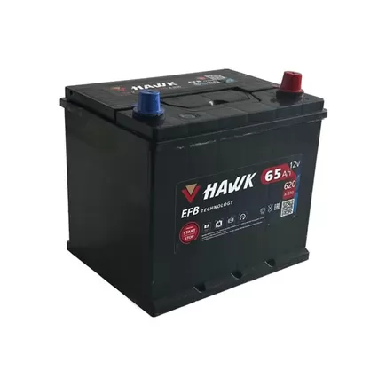 Hawk EFB Asia 65 A/h 620 A R+ 230x175x200 мм